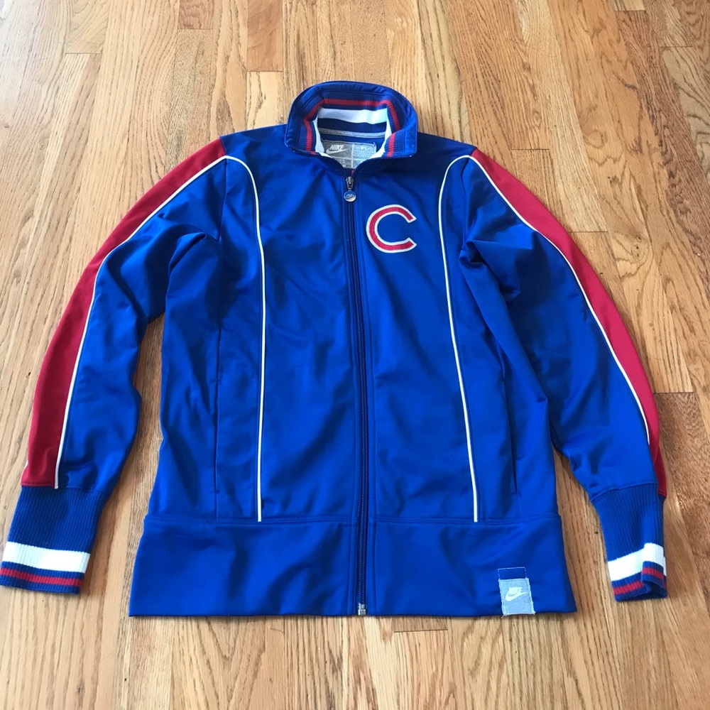 CHICAGO CUBS Nike Blue and Red Women's Jacket